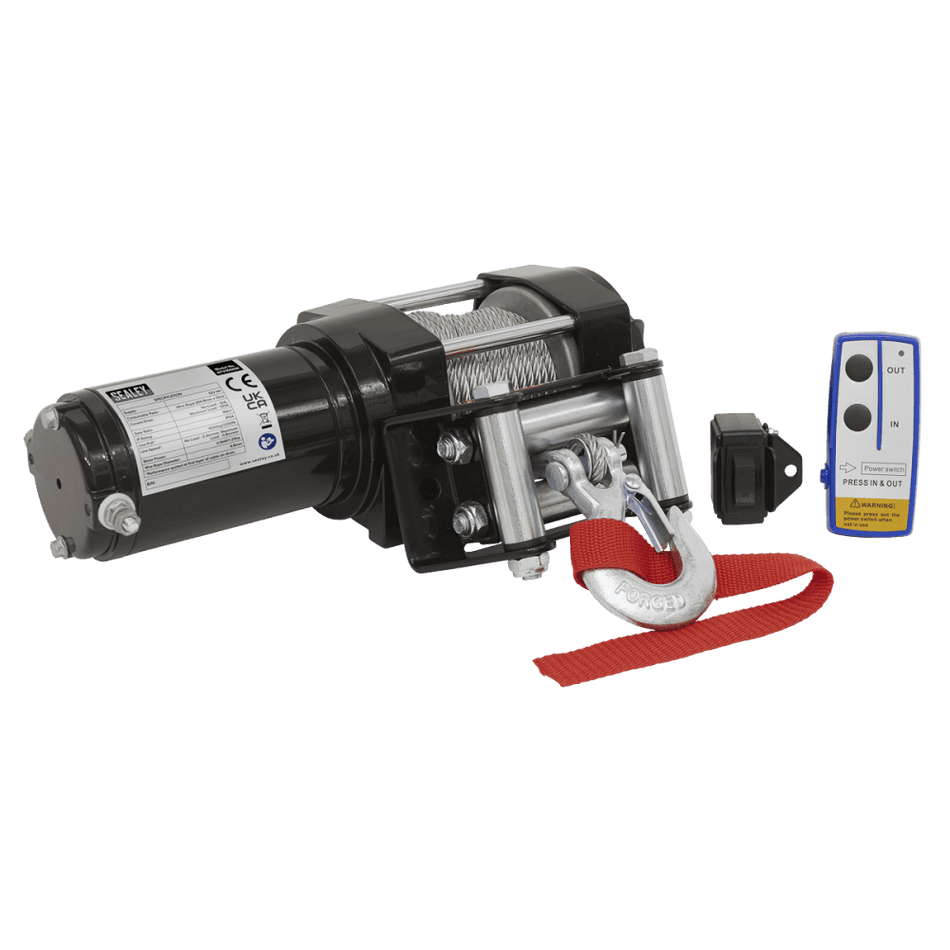 Sealey ATV Winch 1000kg Line Pull 12V Model No- ATV1000W