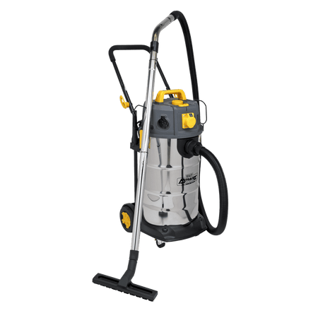 Sealey Vacuum Cleaner Industrial Dust-Free Wet/Dry 38L 1100W/110V Stainless Steel Drum M Class Filtration Model No- PC380M110V