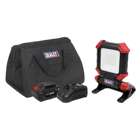 Sealey 20V Cordless SMD LED 1800lm Work Light 4Ah Model No- CP20VCLKIT1