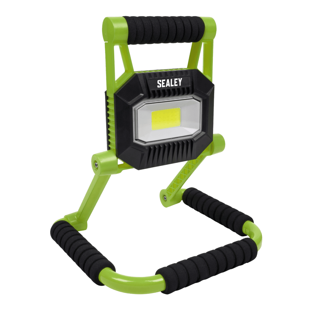 Sealey Rechargeable Portable Fold Flat Floodlight 10W COB LED Lithium-ion Model No- LEDFL10W
