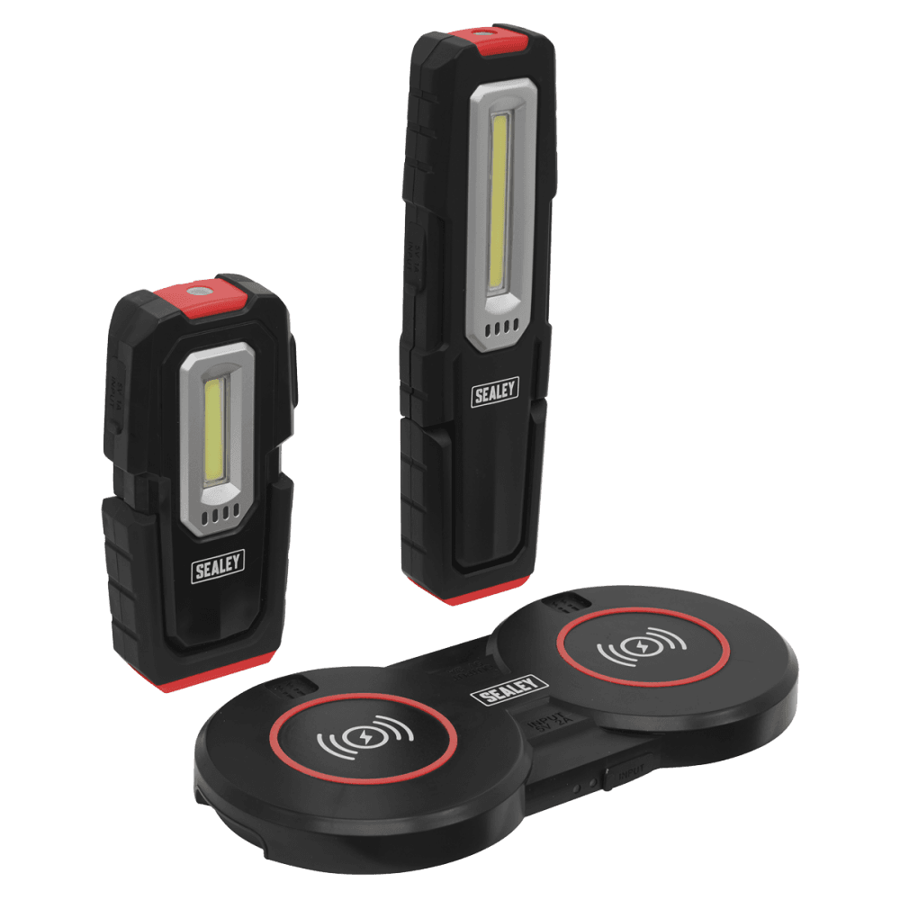 Sealey Inspection Lights 3W & 5W & Double Wireless Charging Base Model No- LEDWCBCOMBO4
