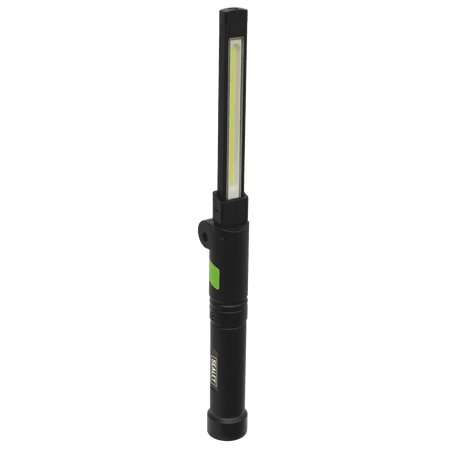 Sealey Rechargeable Aluminium Folding Pocket Light 2 COB & 1 SMD LED Model No- LED02G