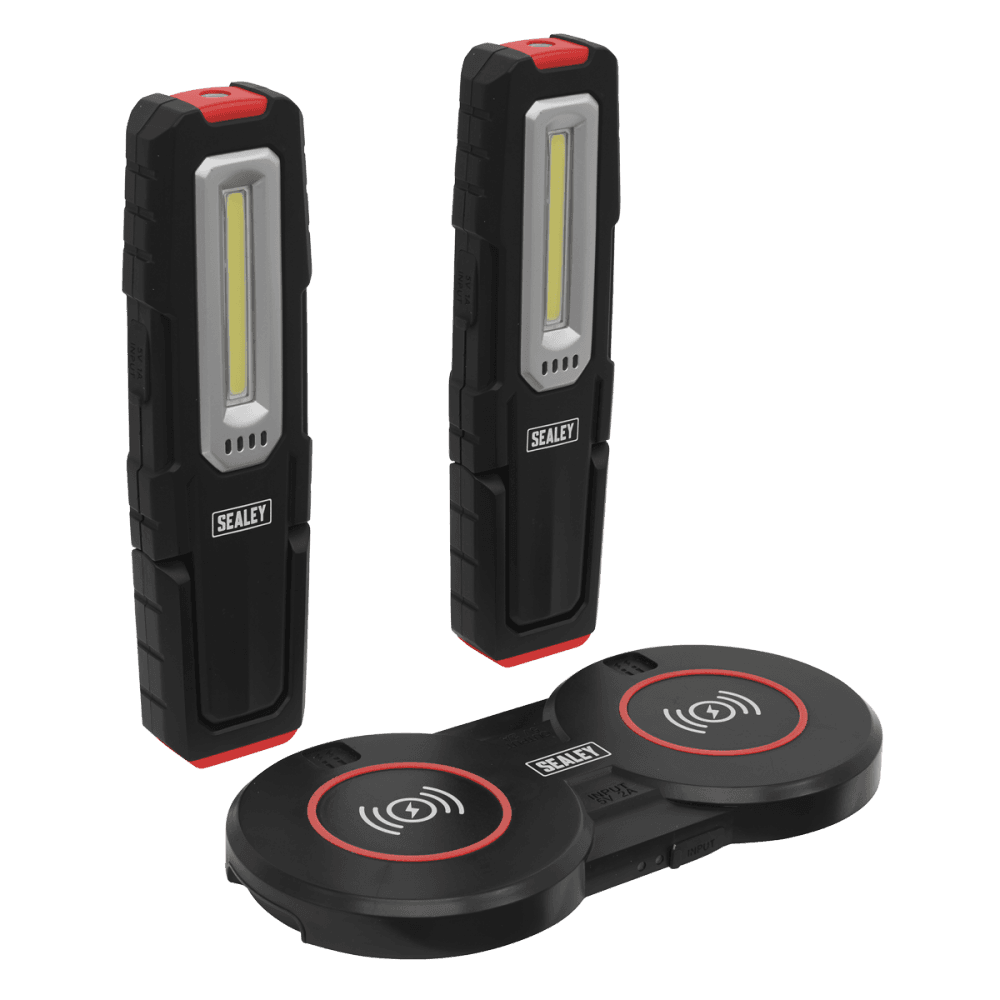Sealey Inspection Light 5W & 1W COB LED (x2) & Double Wireless Charging Base Model No- LEDWCBCOMBO5
