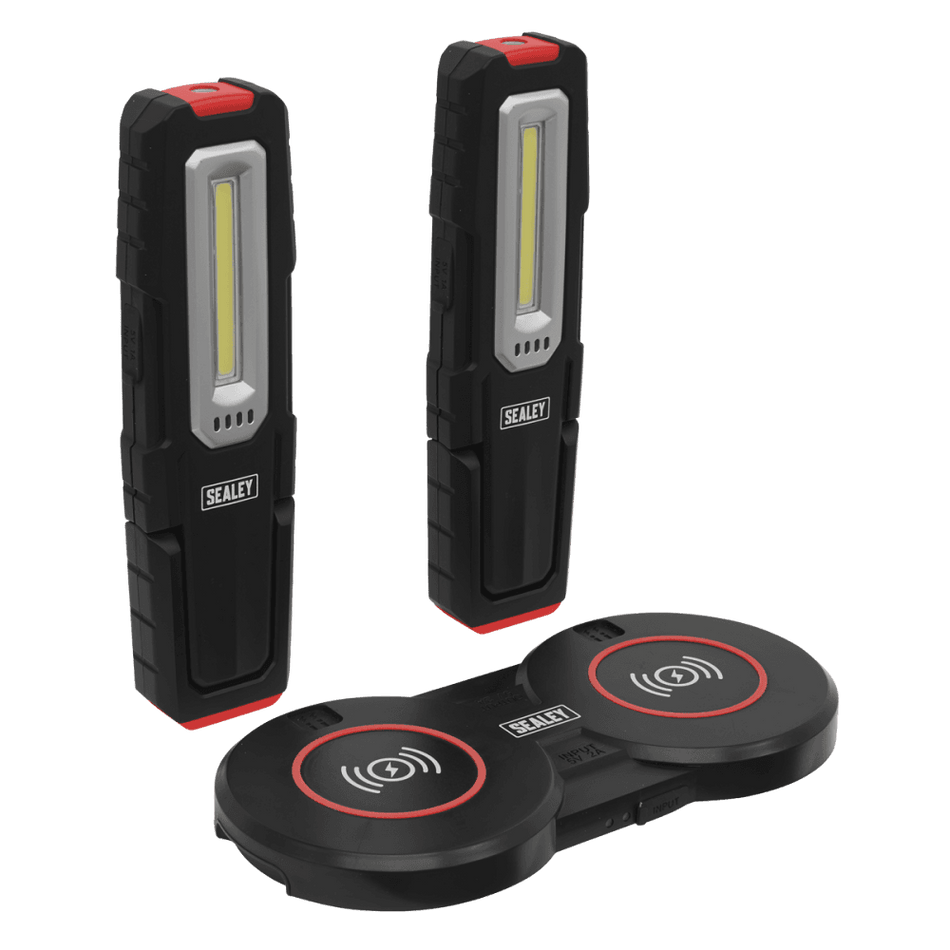 Sealey Inspection Light 5W & 1W COB LED (x2) & Double Wireless Charging Base Model No- LEDWCBCOMBO5