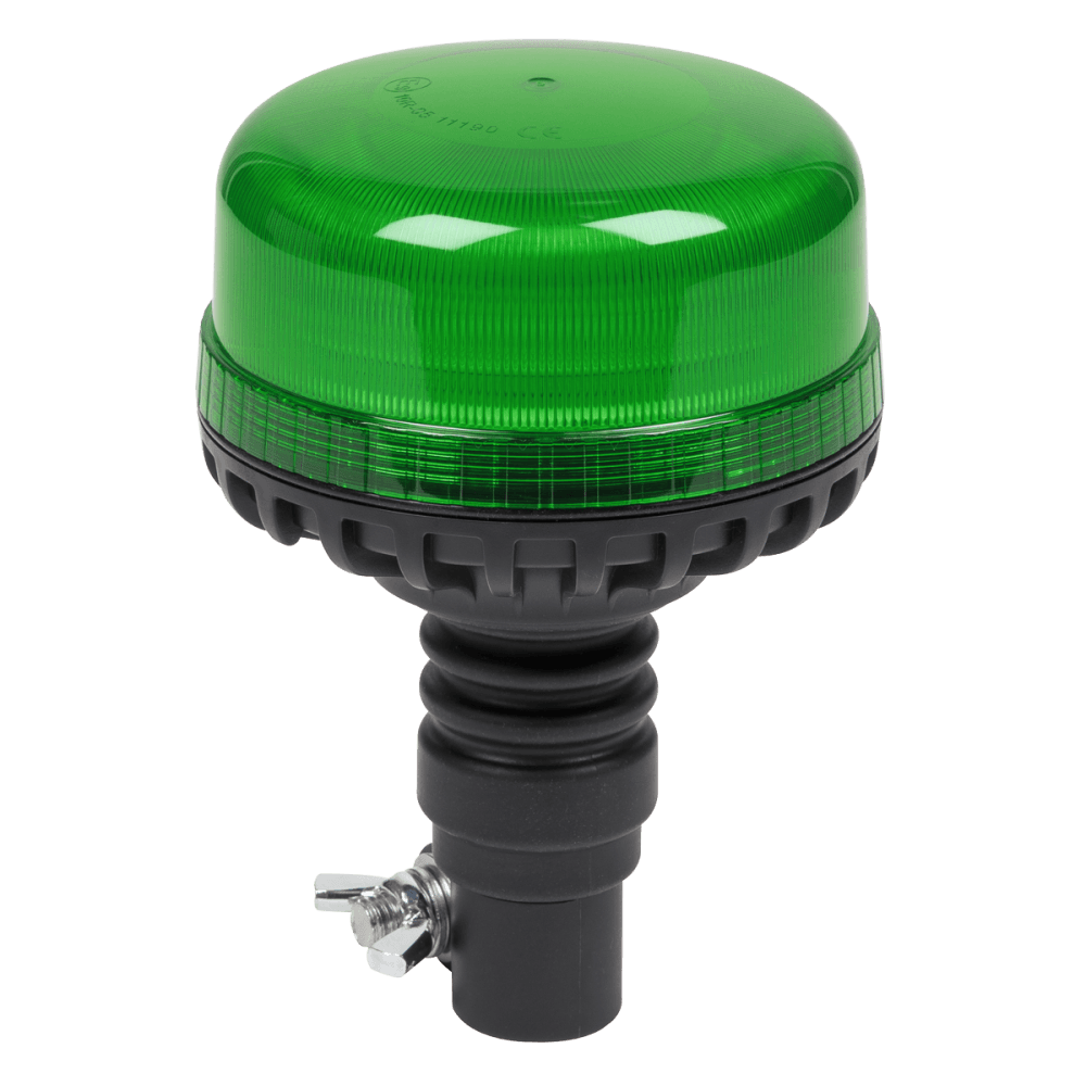 Sealey Warning Beacon SMD LED 12/24V Flexible Spigot Fixing - Green Model No- WB955LEDG