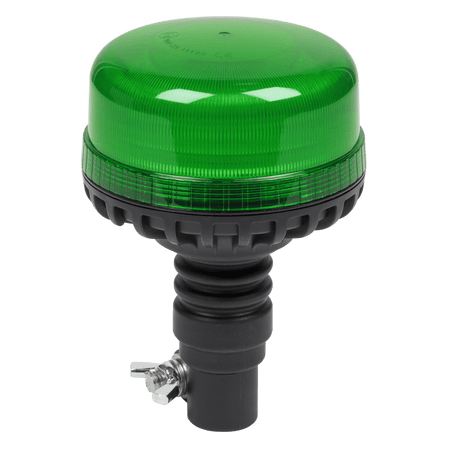 Sealey Warning Beacon SMD LED 12/24V Flexible Spigot Fixing - Green Model No- WB955LEDG
