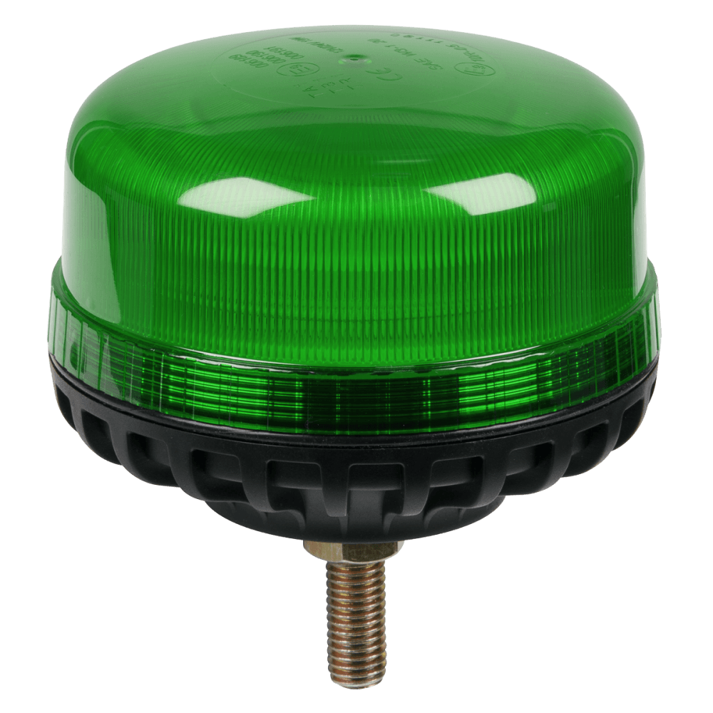 Sealey Warning Beacon SMD LED 12/24V 12mm Bolt Fixing - Green Model No- WB951LEDG