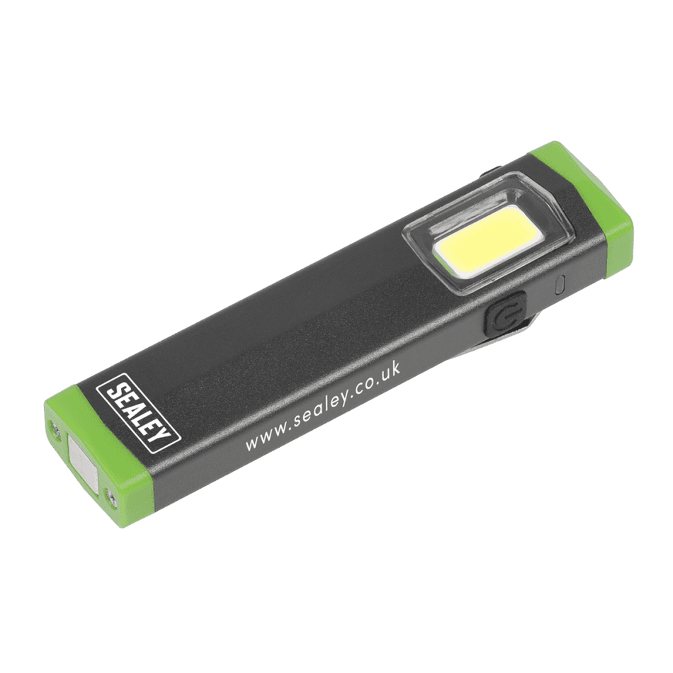 Sealey Mini Hand Torch Aluminium 3W COB LED Model No- LED500SB