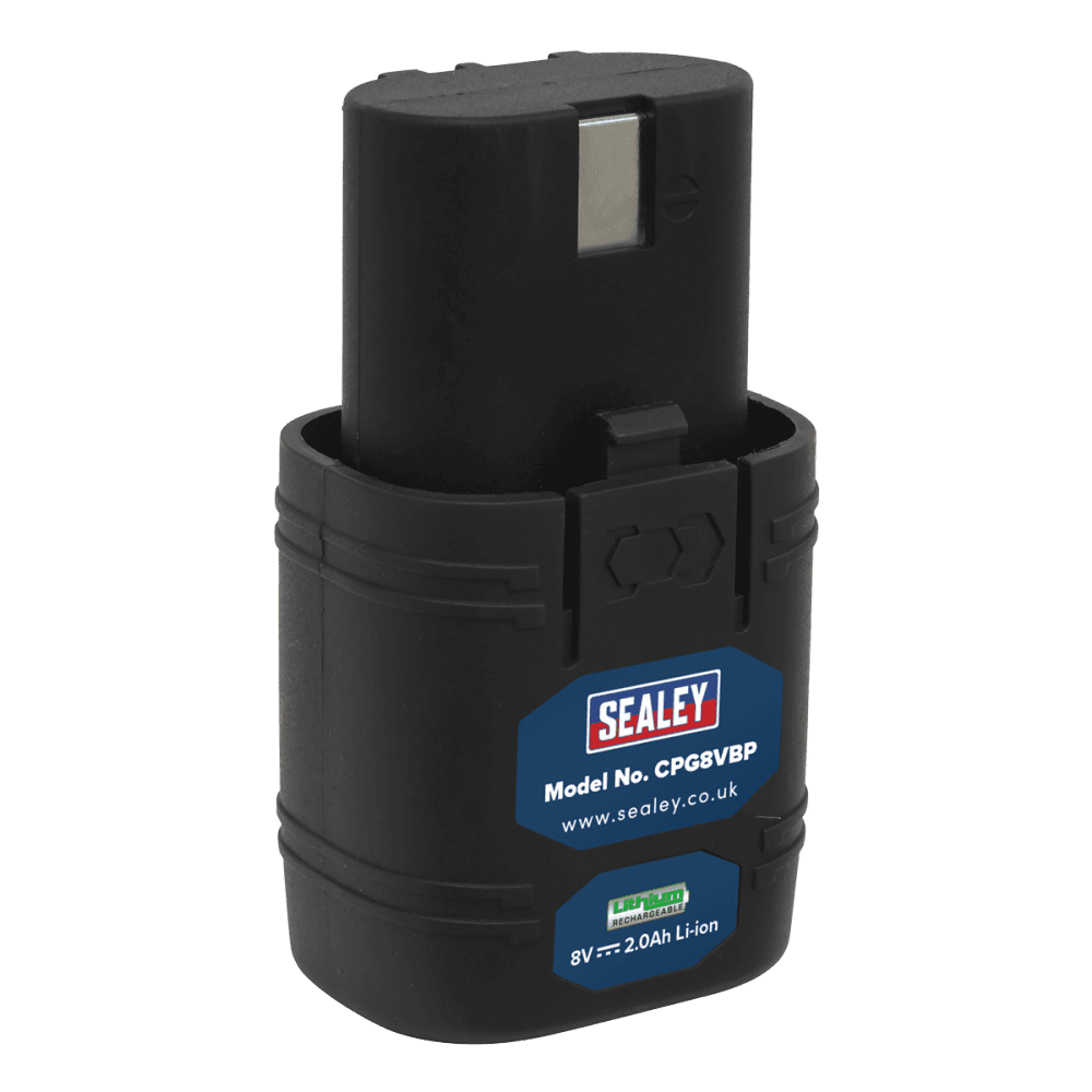 Sealey Power Tool Battery 8V 2Ah Lithium-ion for CPG8V Model No- CPG8VBP