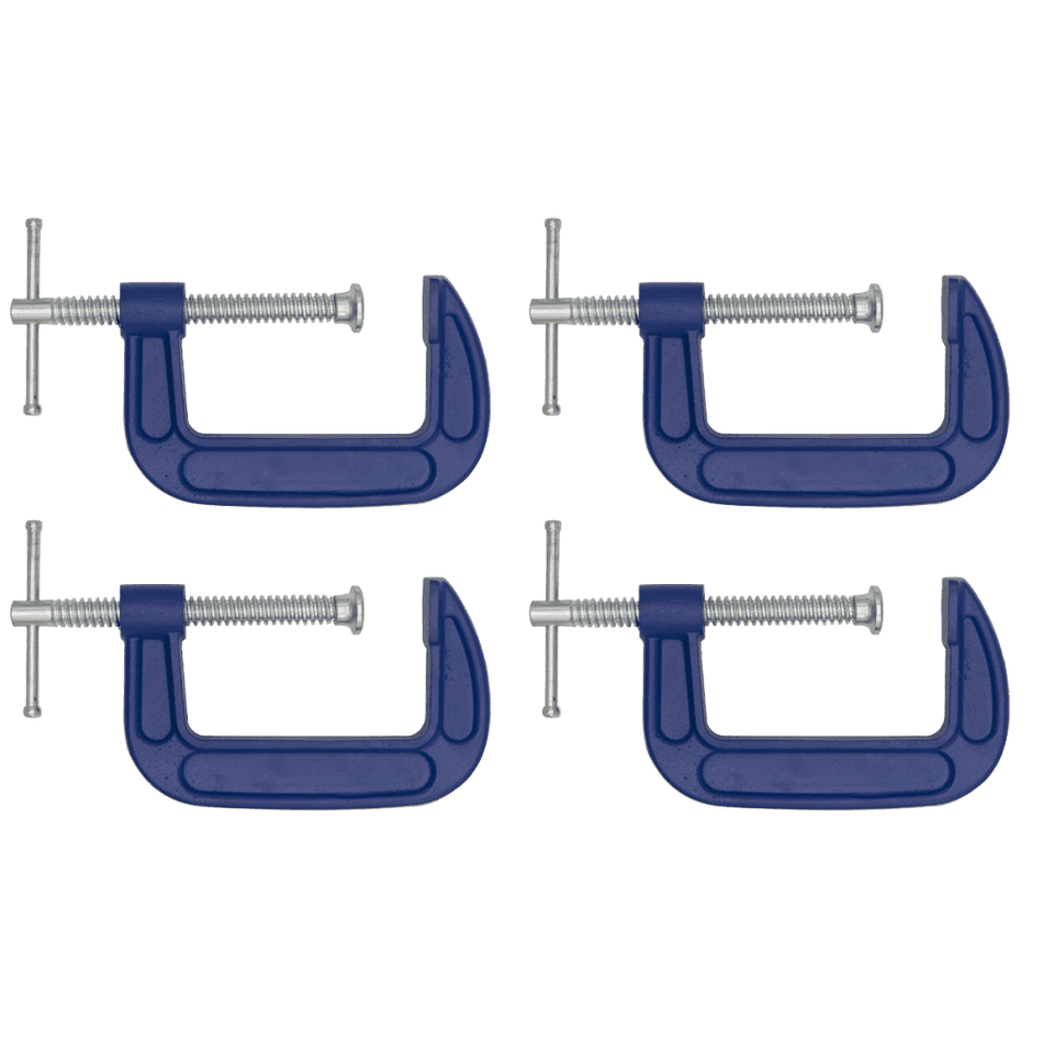 Sealey G-Clamp 75mm - Pack of 4 Model No- AK60034