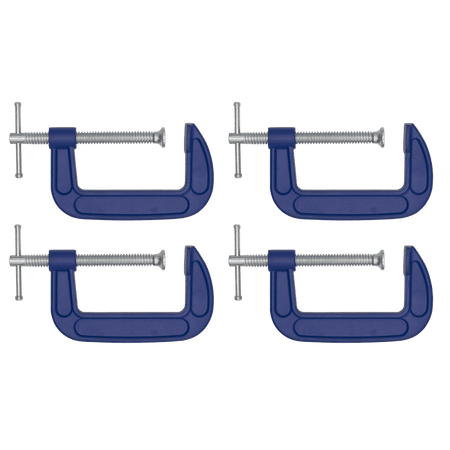 Sealey G-Clamp 100mm - Pack of 4 Model No- AK60044