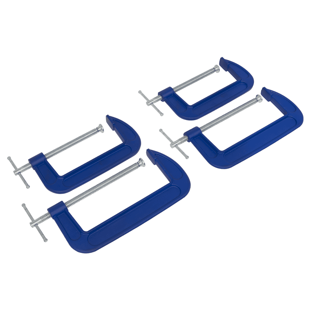 Sealey G-Clamp Set 4pc - 150mm & 200mm Model No- AK6006SET