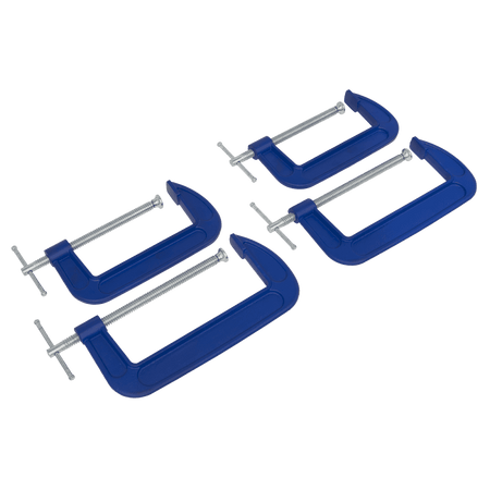 Sealey G-Clamp Set 4pc - 150mm & 200mm Model No- AK6006SET
