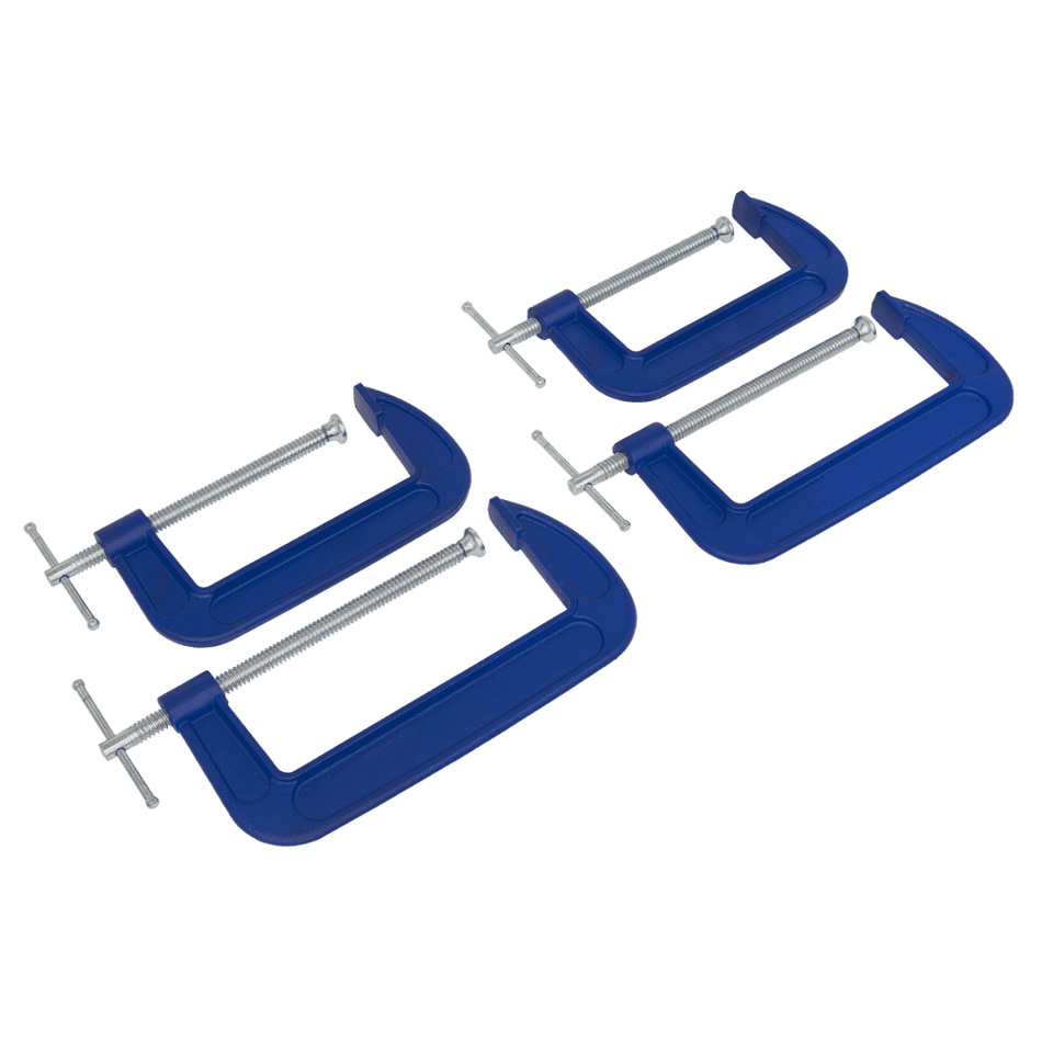 Sealey G-Clamp Set 4pc - 150mm & 200mm Model No- AK6006SET