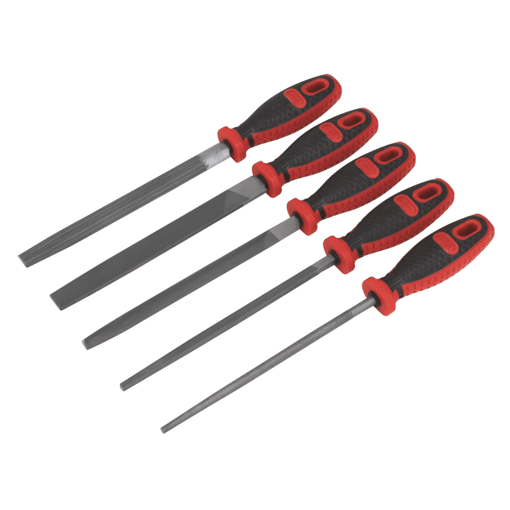 Sealey Smooth Cut Engineer?s File Set 5pc 200mm Model No- AK586