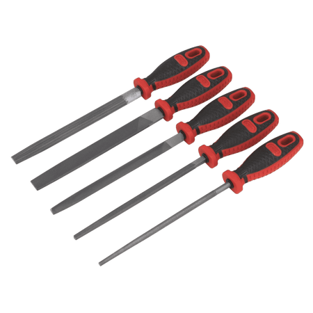 Sealey Smooth Cut Engineer?s File Set 5pc 200mm Model No- AK586