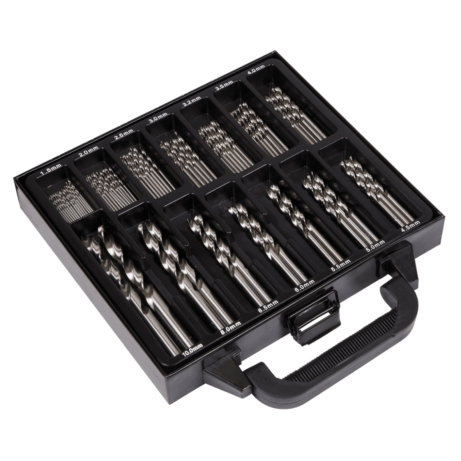 Sealey HSS Fully Ground Drill Bit Set 99pc Model No- DBS99FG