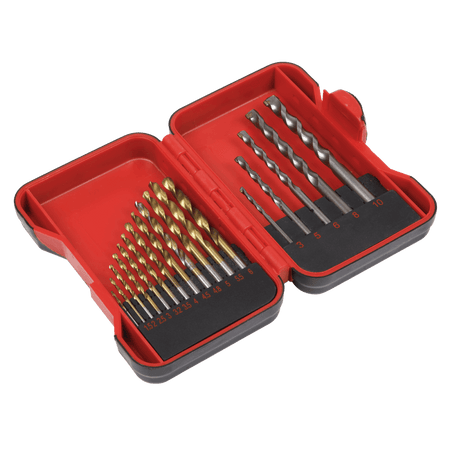 Sealey HSS/Masonry Drill Bit Set 17pc Model No- AK3717TCM