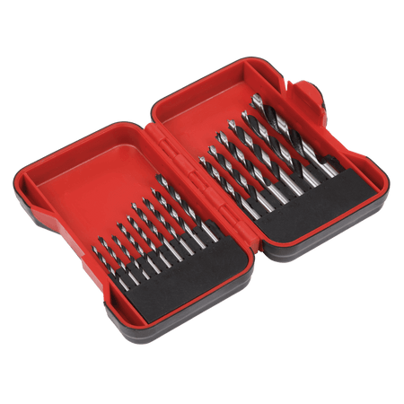 Sealey Brad Point Wood Drill Bit Set 15pc Model No- AK3715W