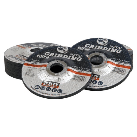 Sealey Grinding Disc 115 x 6mm 22mm Bore - Pack of 12 Model No- PTC115G12