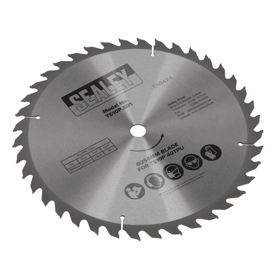 Sealey 254mm Blade for TS10P 40tpu Model No- TS10P.601