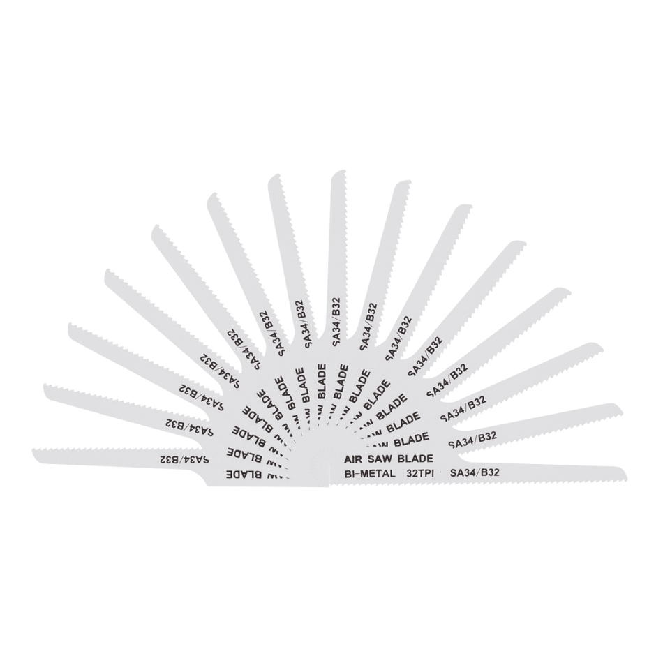 Sealey Air Saw Blade 32tpi - Pack of 15 Model No- SA34/B3215