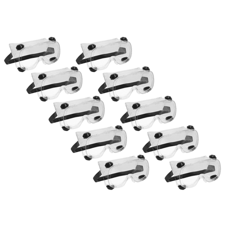 Sealey Standard Goggles - Indirect Vent - Pack of 10 Model No- 201/10