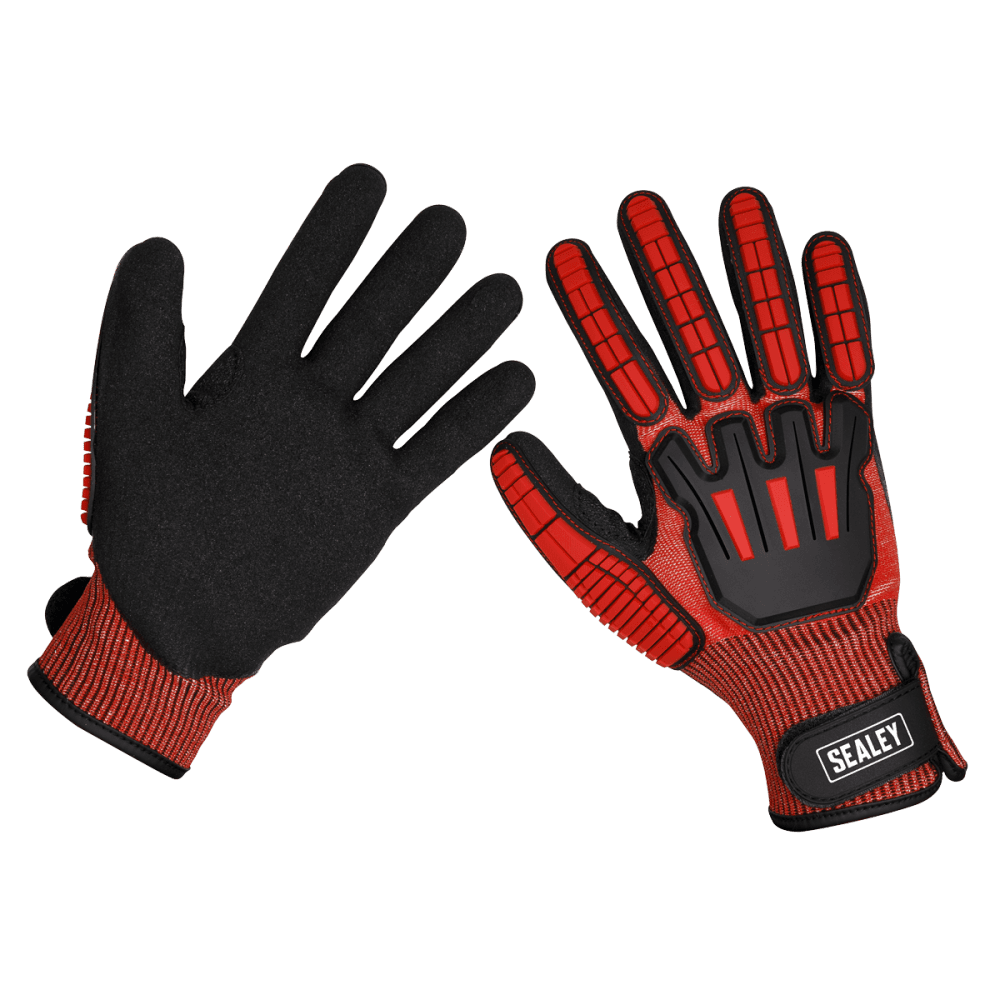 Sealey Cut & Impact Resistant Gloves - Large Model No- SSP38L