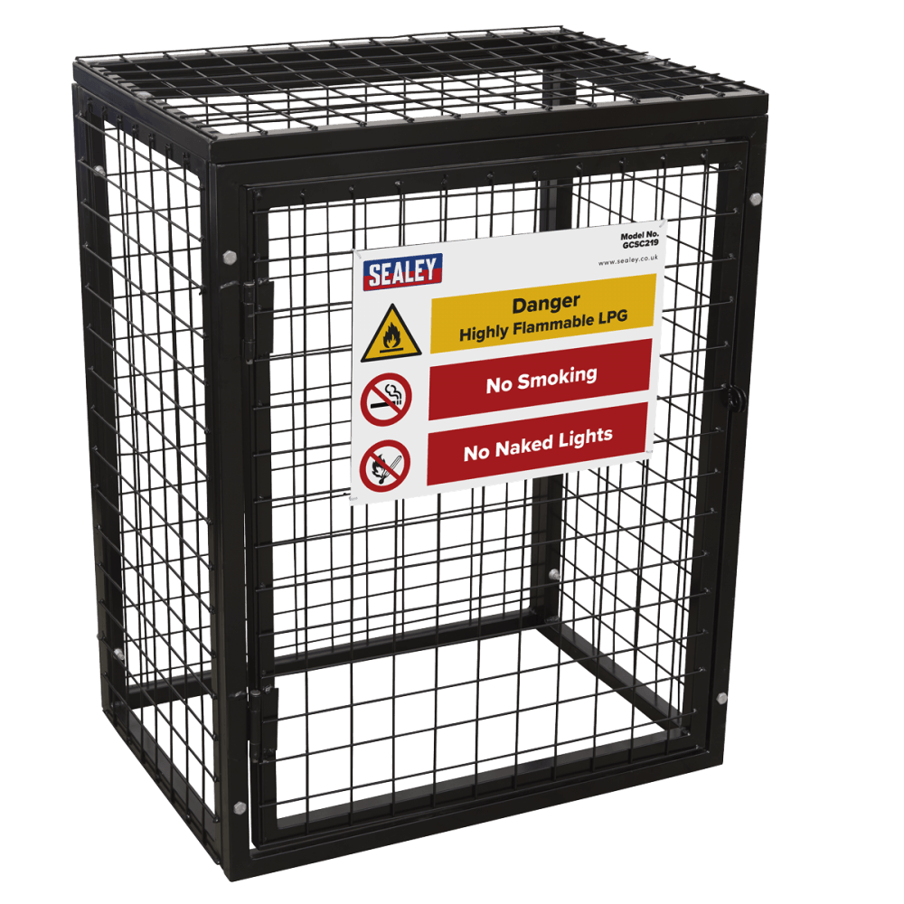 Sealey Safety Cage - 2 x 19kg Gas Cylinders Model No- GCSC219
