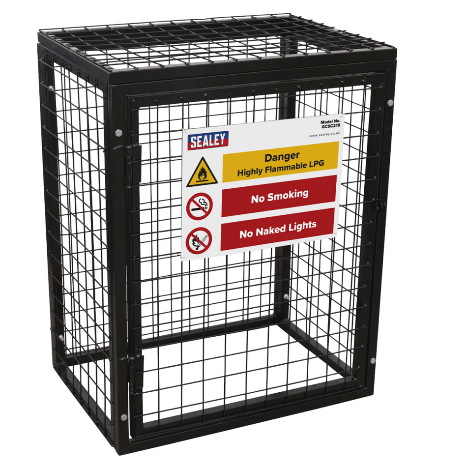 Sealey Safety Cage - 2 x 19kg Gas Cylinders Model No- GCSC219