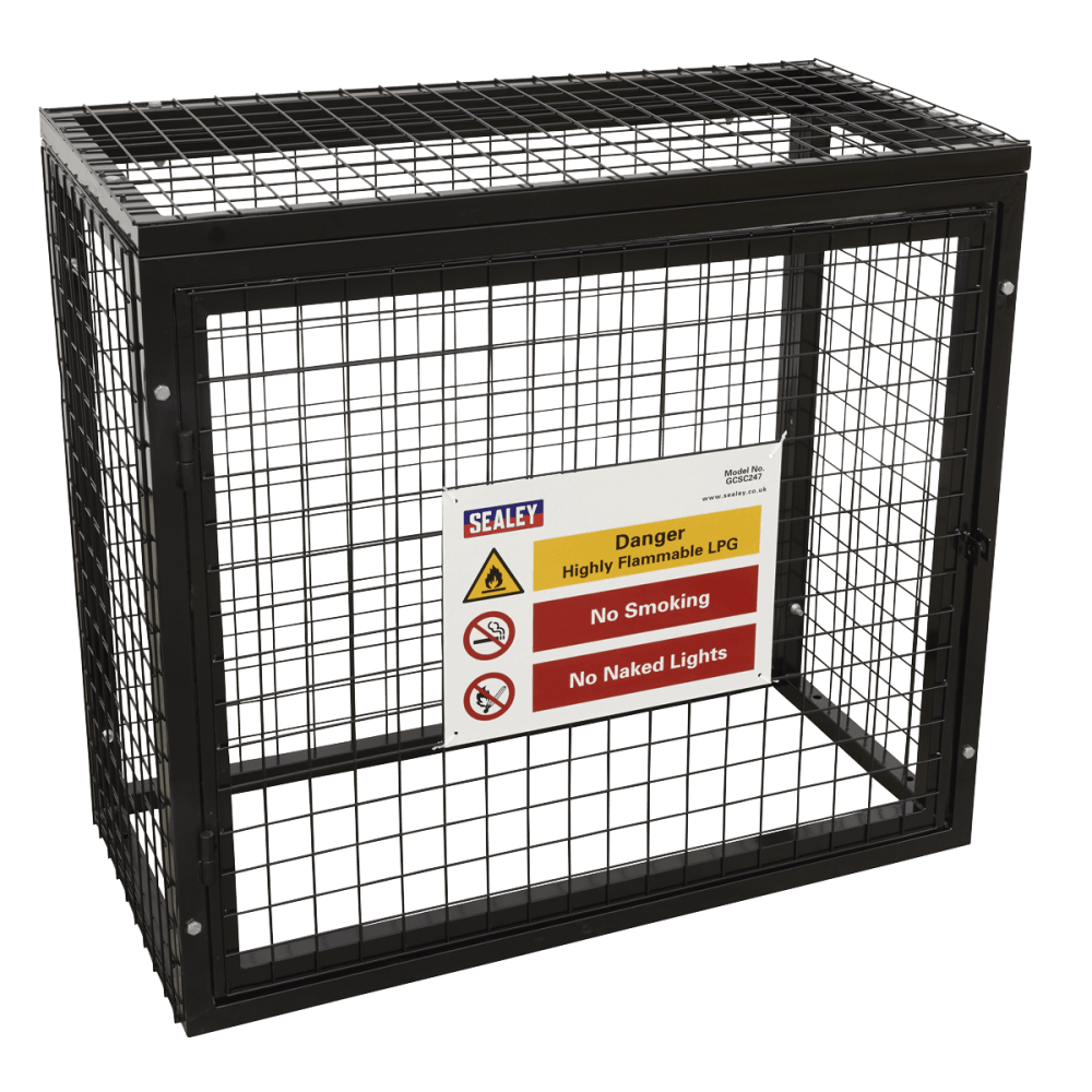 Sealey Safety Cage - 2 x 47kg Gas Cylinders Model No- GCSC247