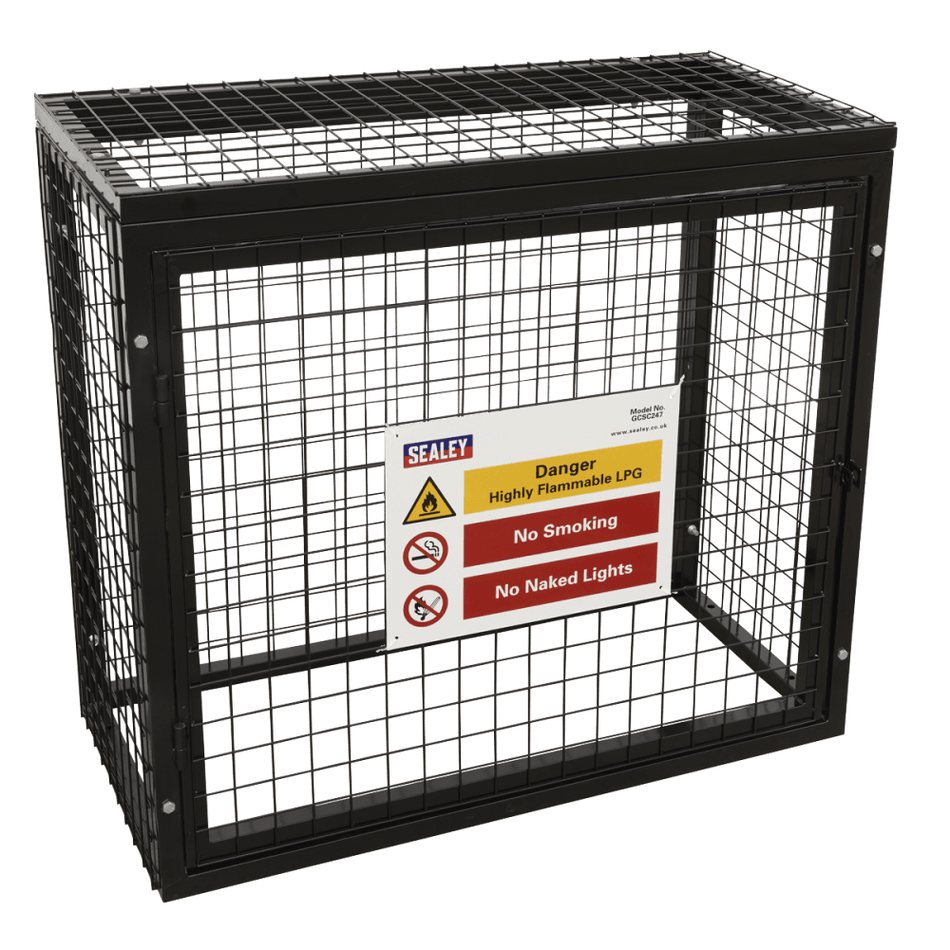 Sealey Safety Cage - 2 x 47kg Gas Cylinders Model No- GCSC247
