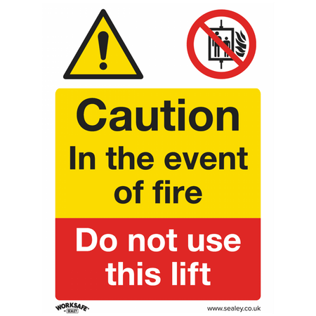 Sealey Warning Safety Sign - Caution Do Not Use Lift - Rigid Plastic - Pack of 10 Model No- SS43P10