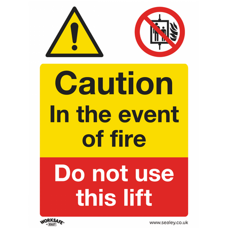Sealey Warning Safety Sign - Caution Do Not Use Lift - Self-Adhesive Vinyl Model No- SS43V1