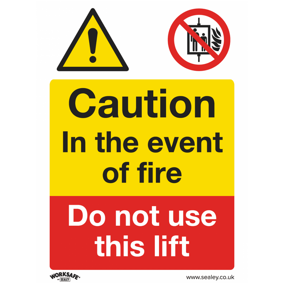 Sealey Warning Safety Sign - Caution Do Not Use Lift - Self-Adhesive Vinyl Model No- SS43V1