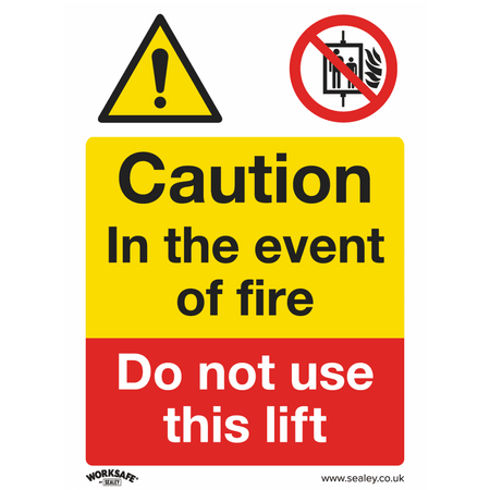 Sealey Warning Safety Sign - Caution Do Not Use Lift - Self-Adhesive Vinyl - Pack of 10 Model No- SS43V10