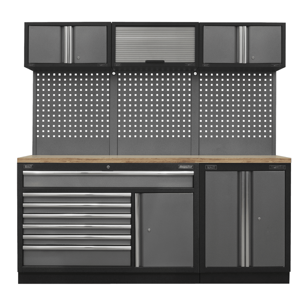 Sealey Superline Pro 2.04m Storage System - Pressed Wood Worktop Model No- APMSSTACK11W