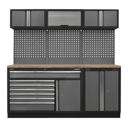 Sealey Superline Pro 2.04m Storage System - Pressed Wood Worktop Model No- APMSSTACK11W