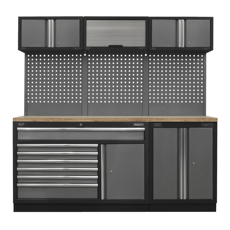 Sealey Superline Pro 2.04m Storage System - Pressed Wood Worktop Model No- APMSSTACK11W