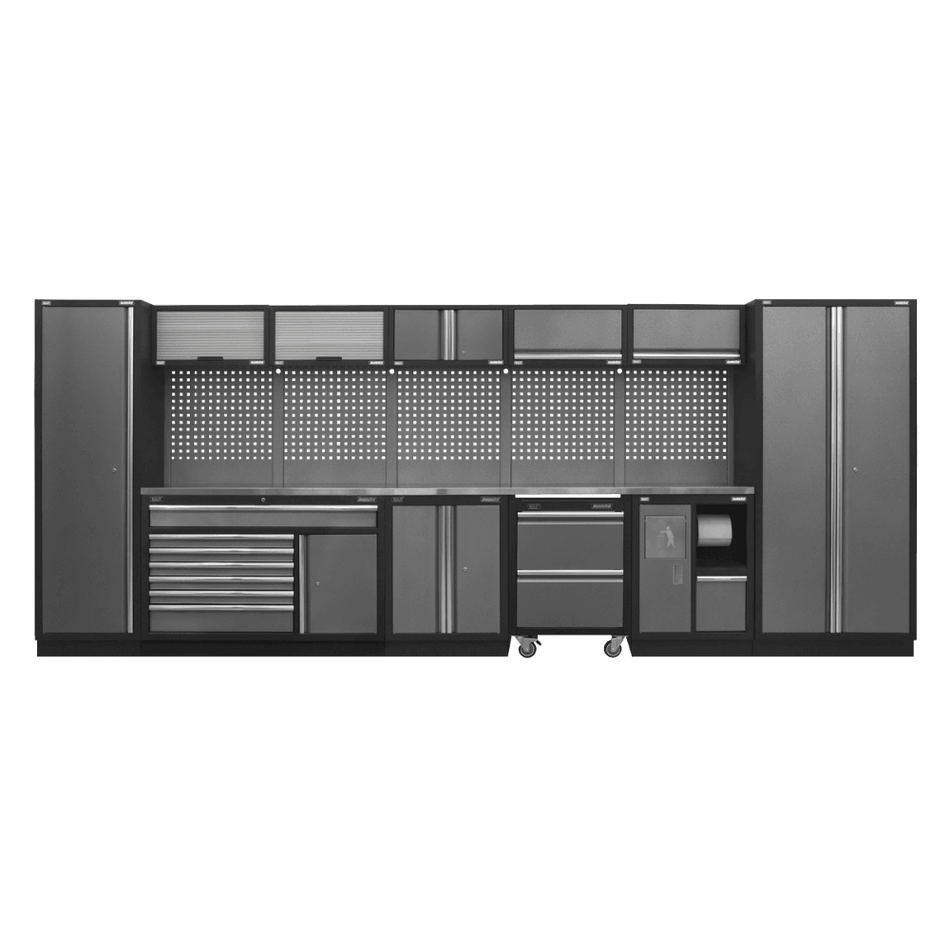 Sealey Modular Storage System Combo - Stainless Steel Worktop Model No- APMSSTACK15SS