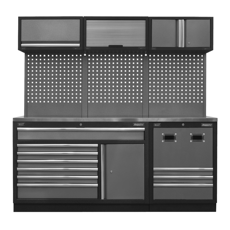 Sealey Modular Storage System Combo - Stainless Steel Worktop Model No- APMSSTACK14SS