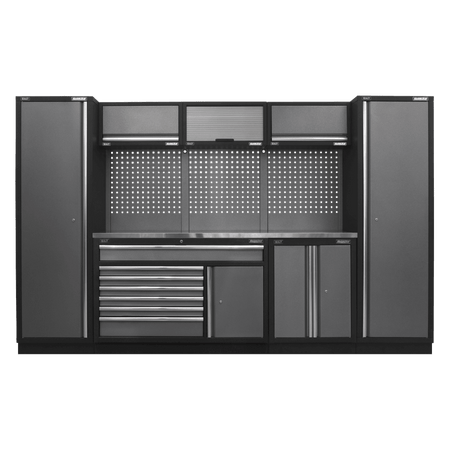 Sealey Superline Pro 3.24m Storage System - Stainless Steel Worktop Model No- APMSSTACK13SS