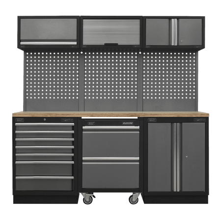 Sealey Superline Pro 2.04m Storage System - Pressed Wood Worktop Model No- APMSSTACK12W