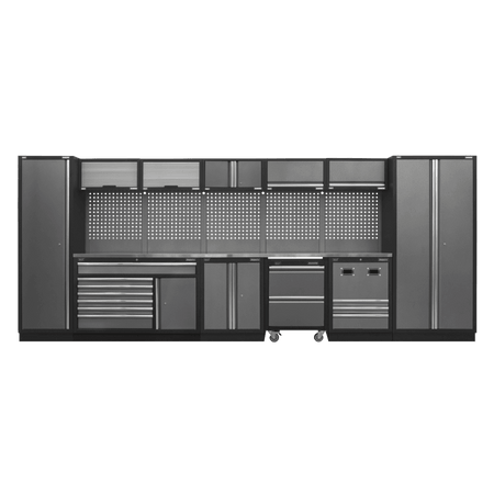 Sealey Modular Storage System Combo - Stainless Steel Worktop Model No- APMSSTACK16SS