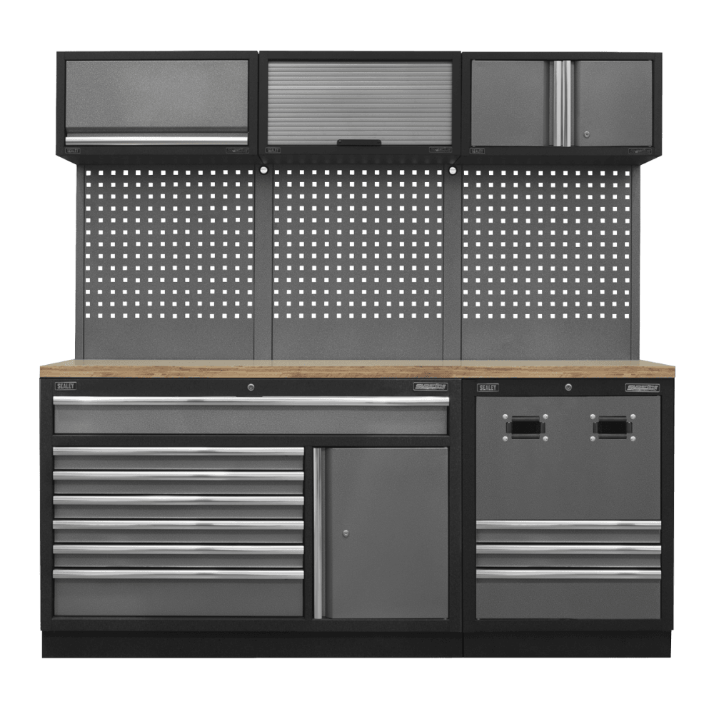 Sealey Modular Storage System Combo - Pressed Wood Worktop Model No- APMSSTACK14W