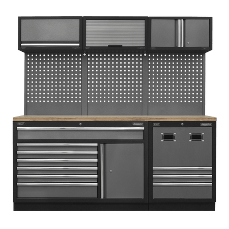 Sealey Modular Storage System Combo - Pressed Wood Worktop Model No- APMSSTACK14W