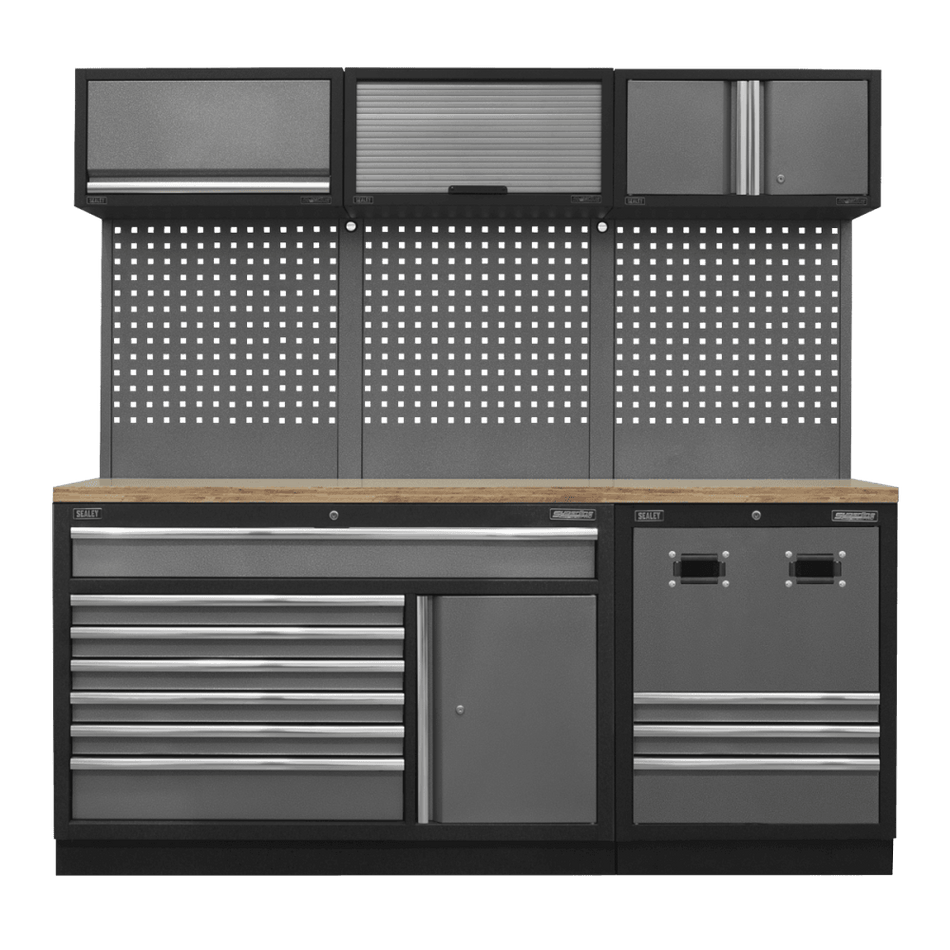 Sealey Modular Storage System Combo - Pressed Wood Worktop Model No- APMSSTACK14W