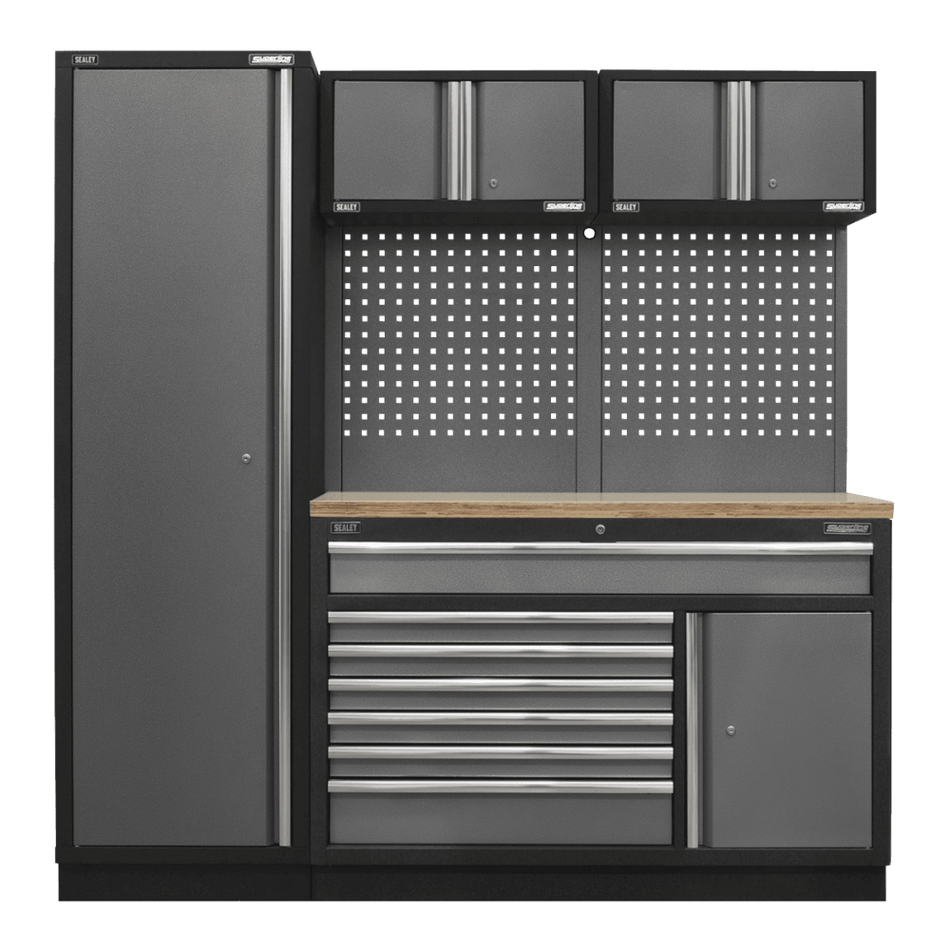 Sealey Superline Pro 1.96m Storage System - Pressed Wood Worktop Model No- APMSSTACK10W
