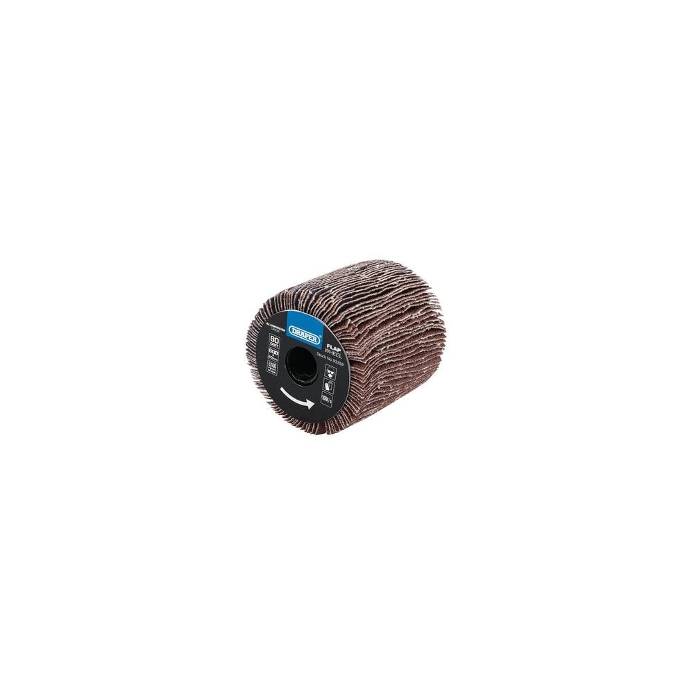 Aluminium Oxide Flap Wheel, 60 x 60mm, 80 Grit: Model No. APT256