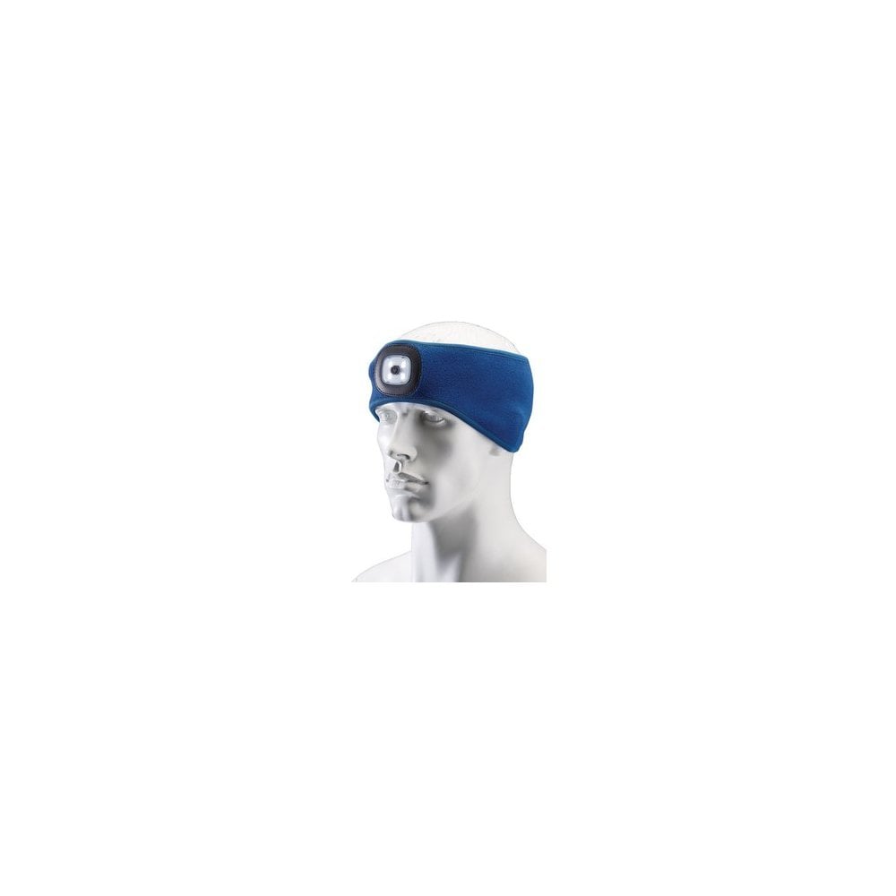 Headband with USB Rechargeable LED Torch, 1W, Blue, One Size: Model No. HBT-B